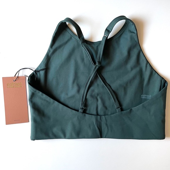 NWT Girlfriend Collective Topanga Sports Bra -Moss - Picture 6 of 6